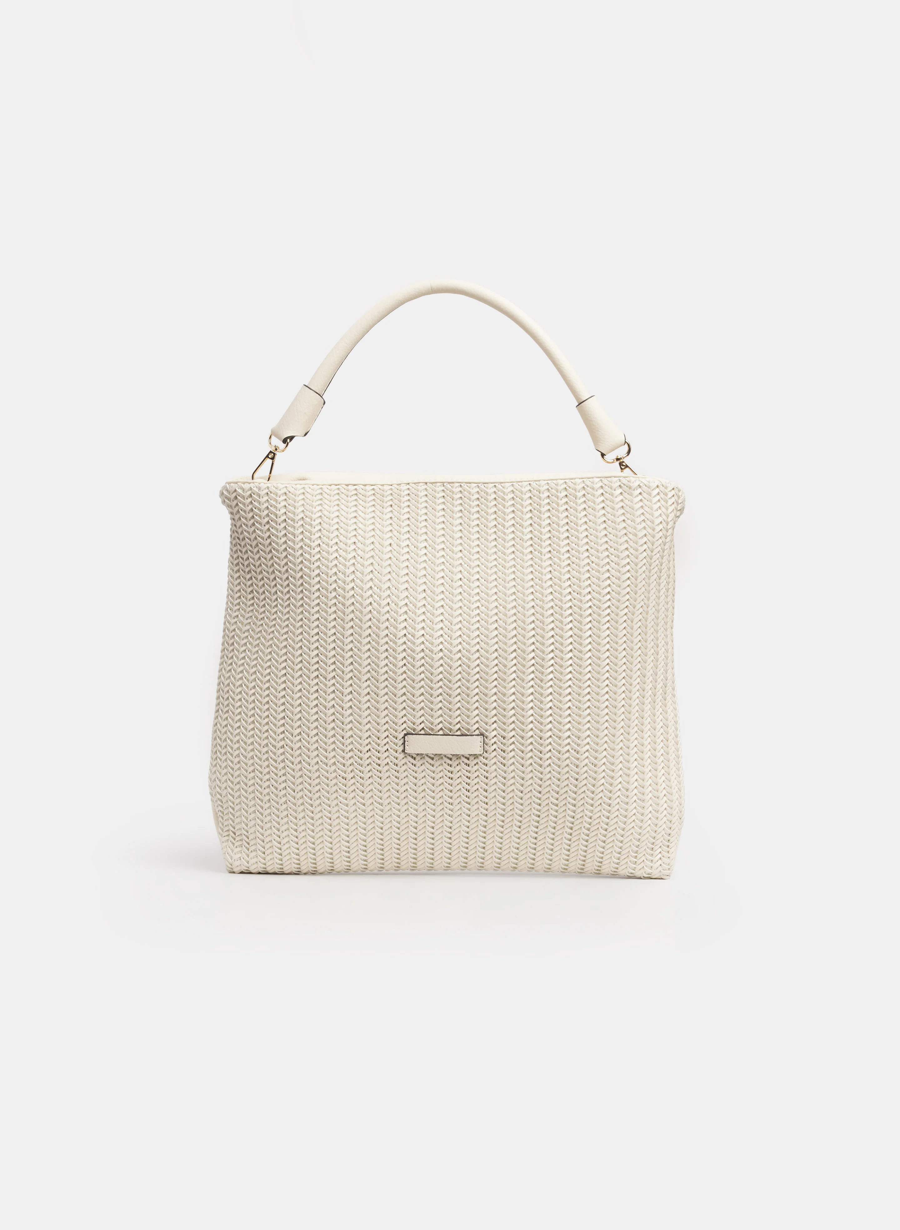 Braided Vegan Leather Bag