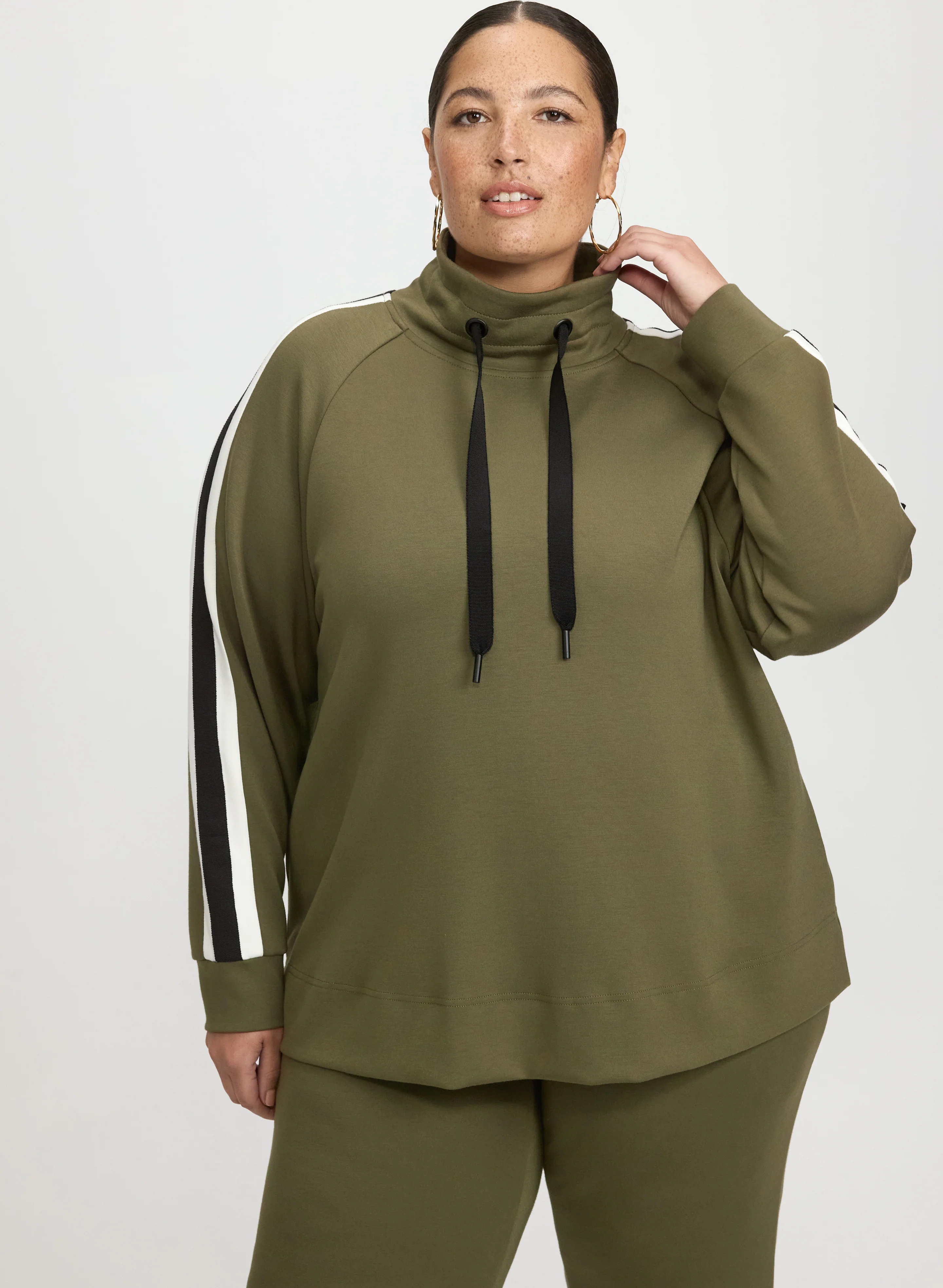 Contrast Sleeve Top