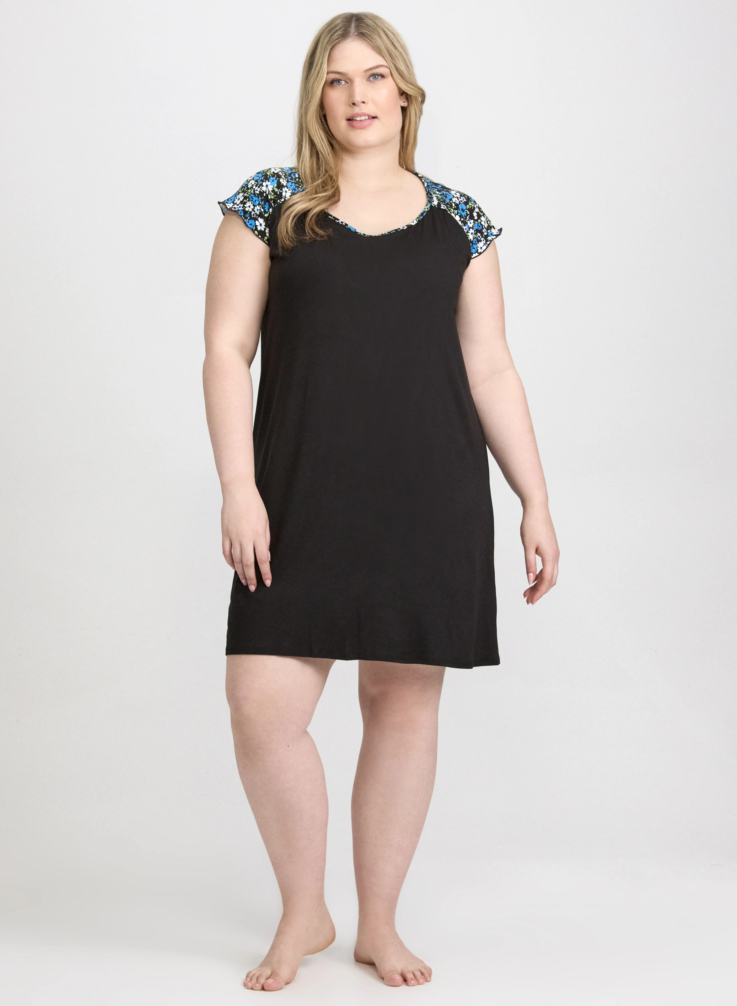 Floral Jersey Night Dress
