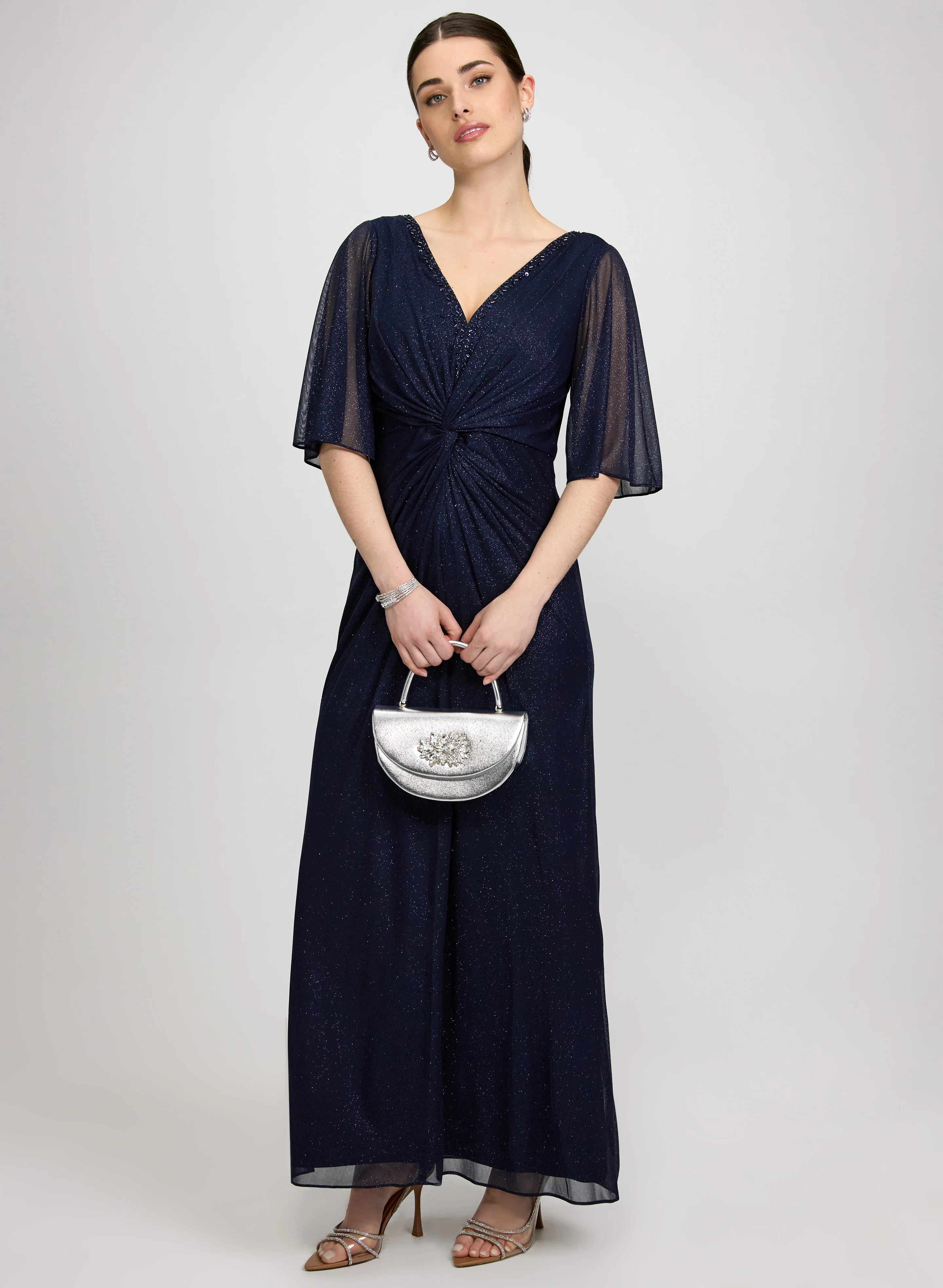 Glitter Mesh Dress