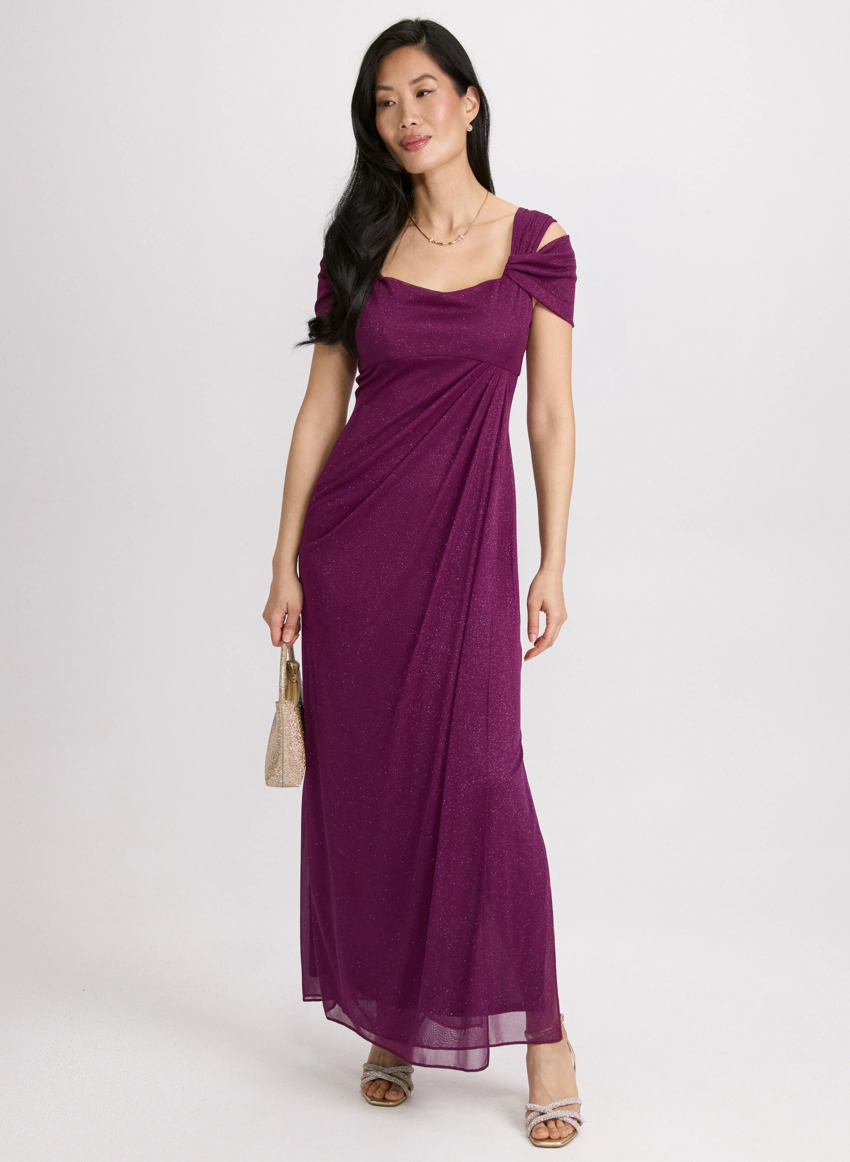 Glitter Mesh Dress
