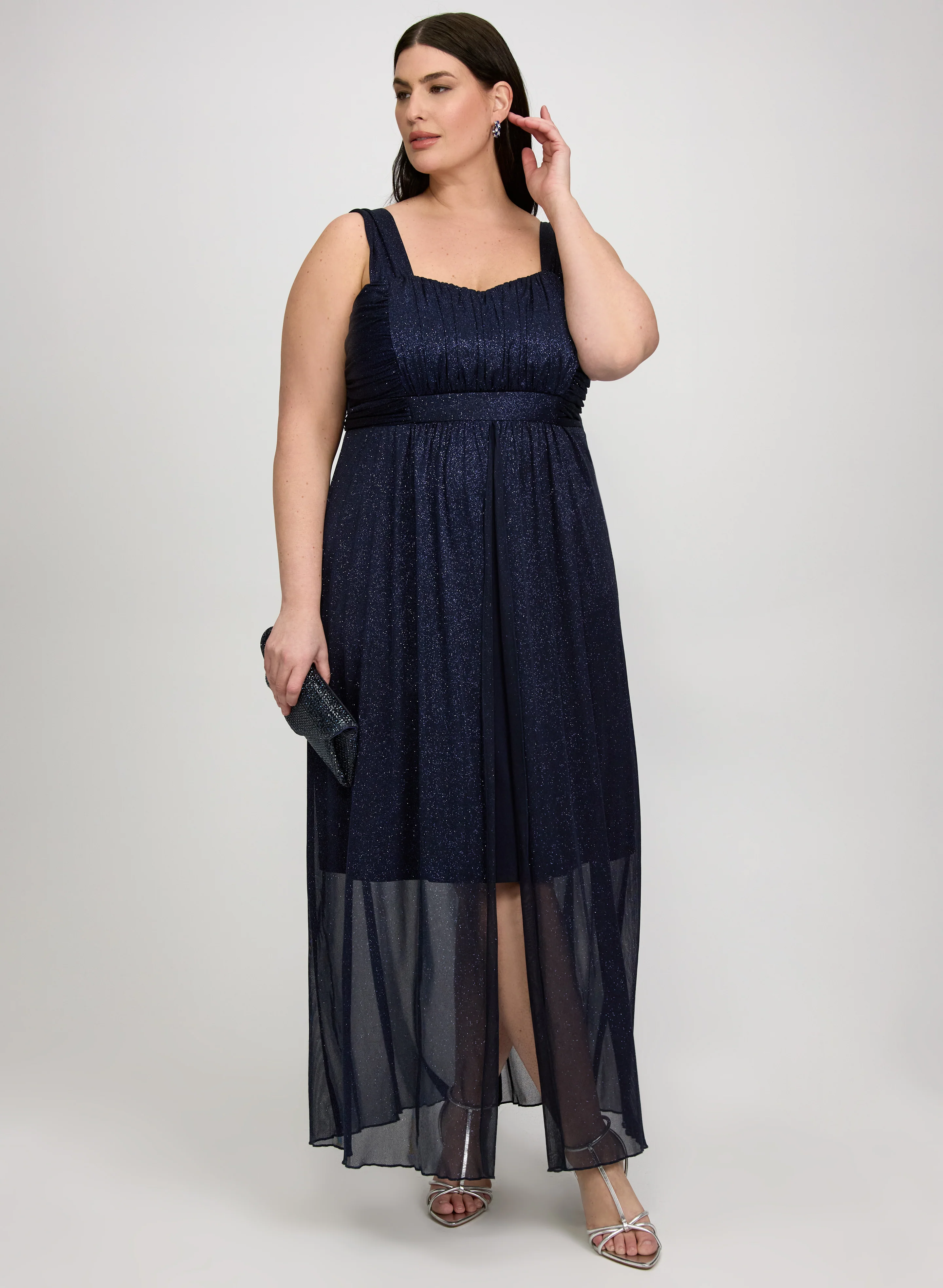 Glitter Overlay Dress