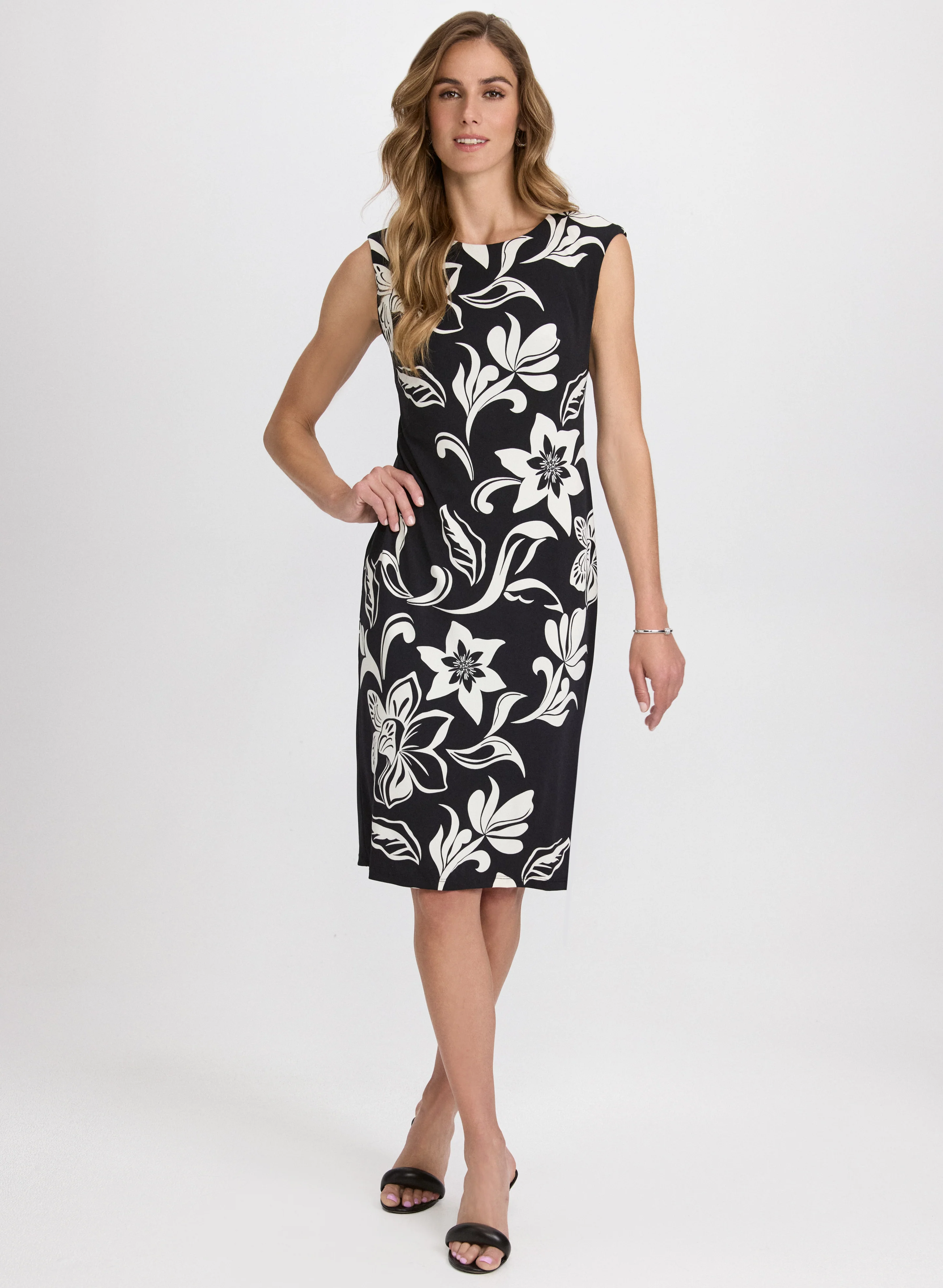 Graphic Floral Dress