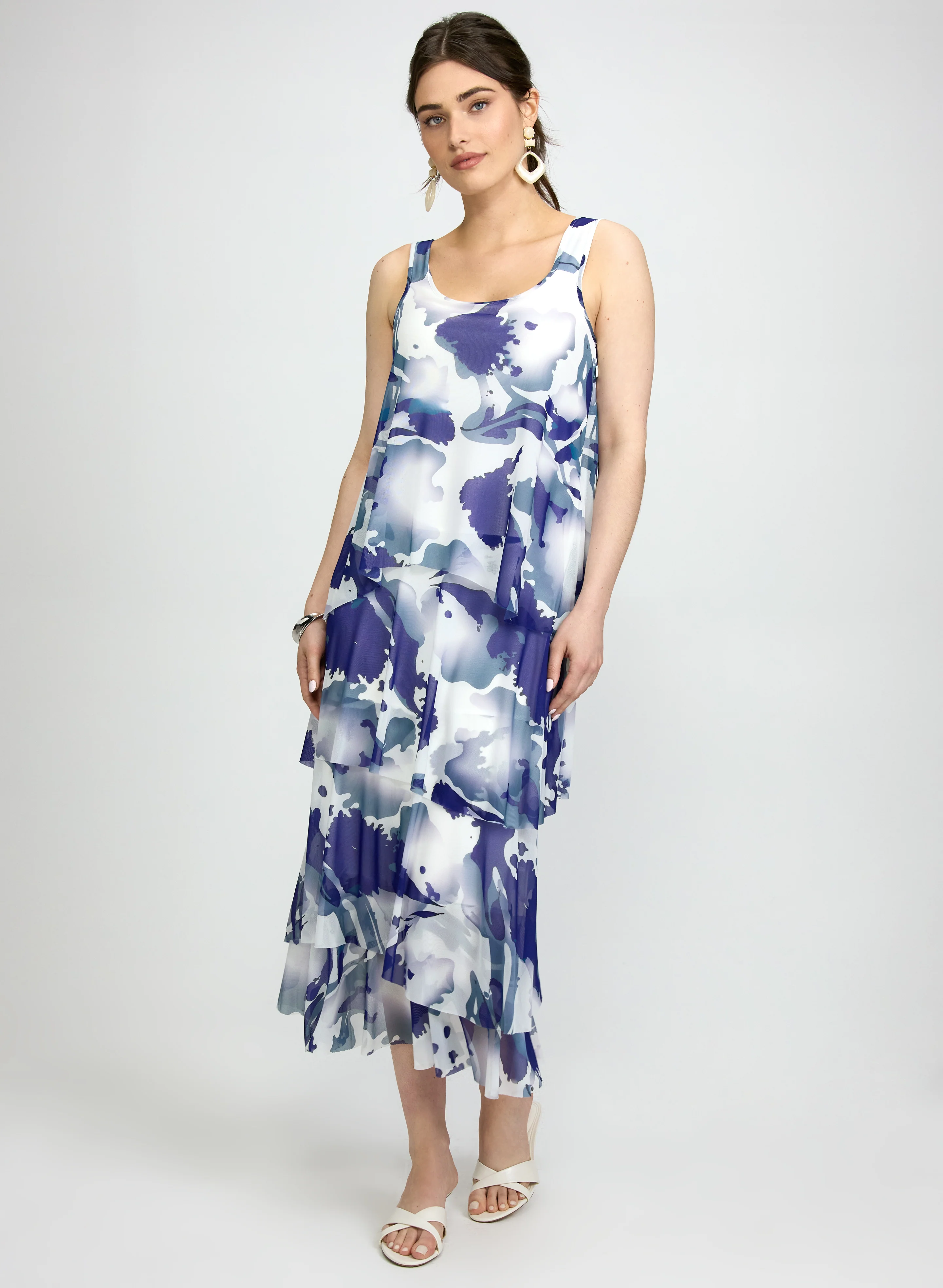 Marble Print Dress