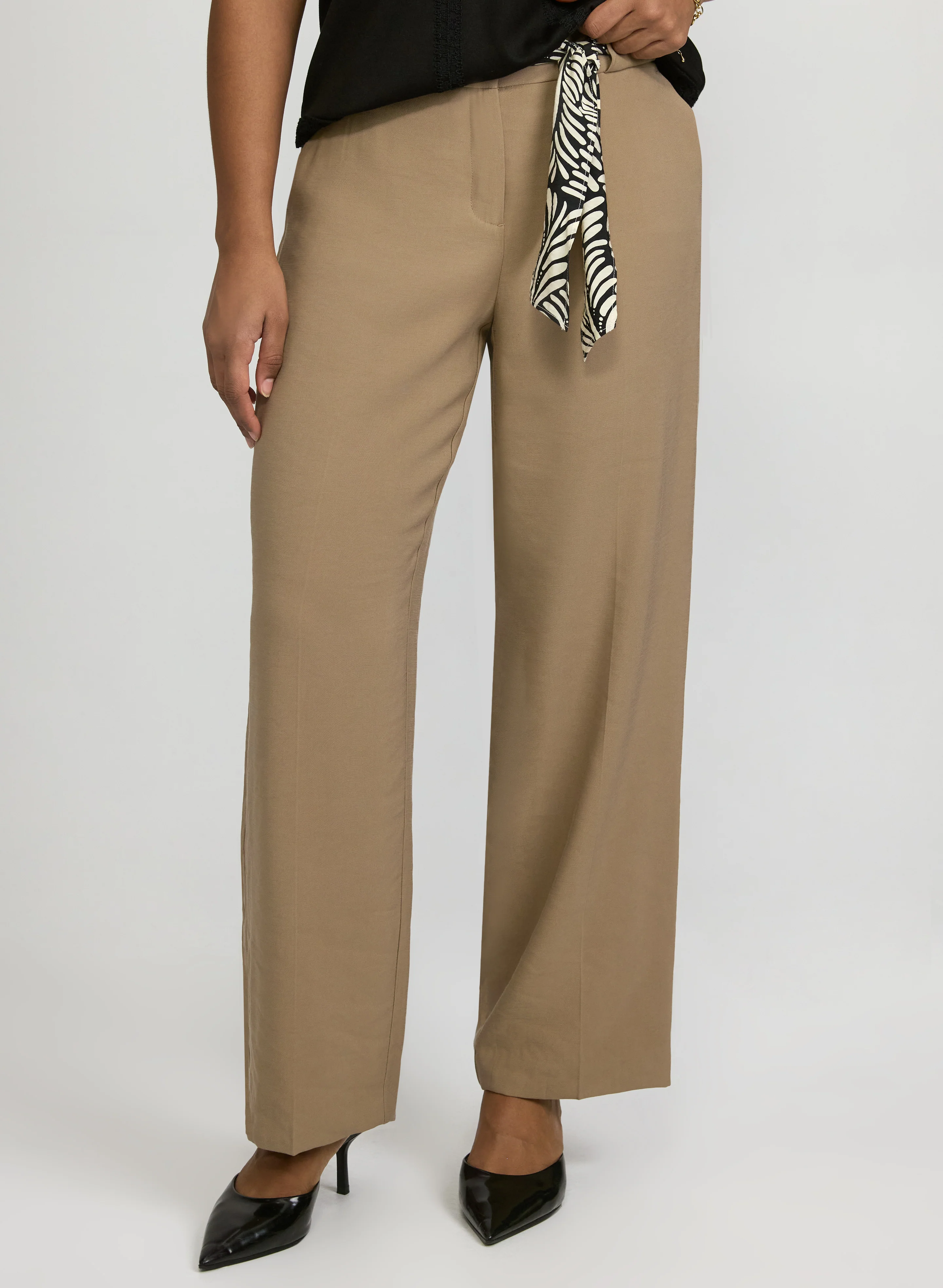 Olivia Scarf-Tie Pants