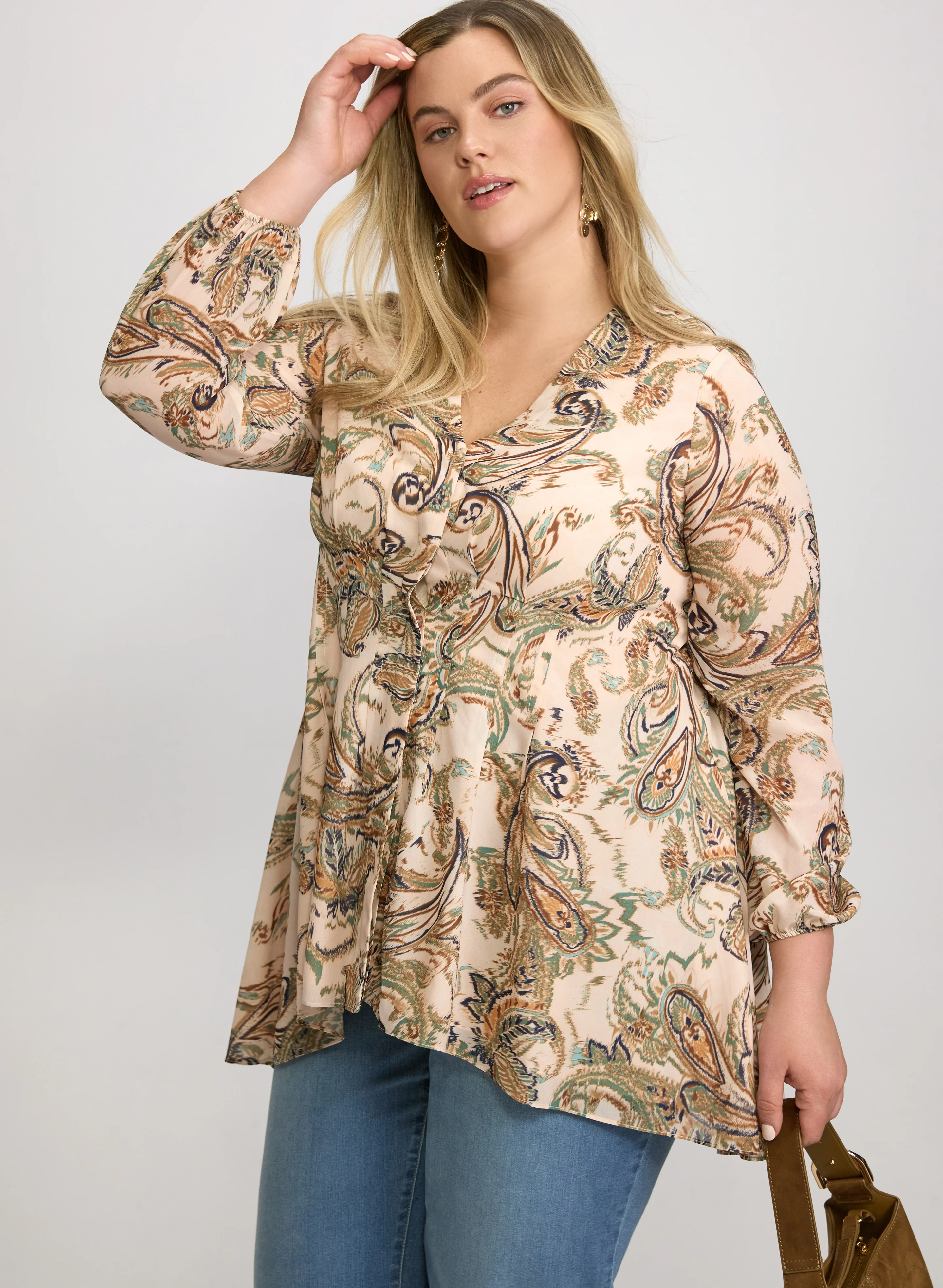 Paisley Long Sleeve Blouse