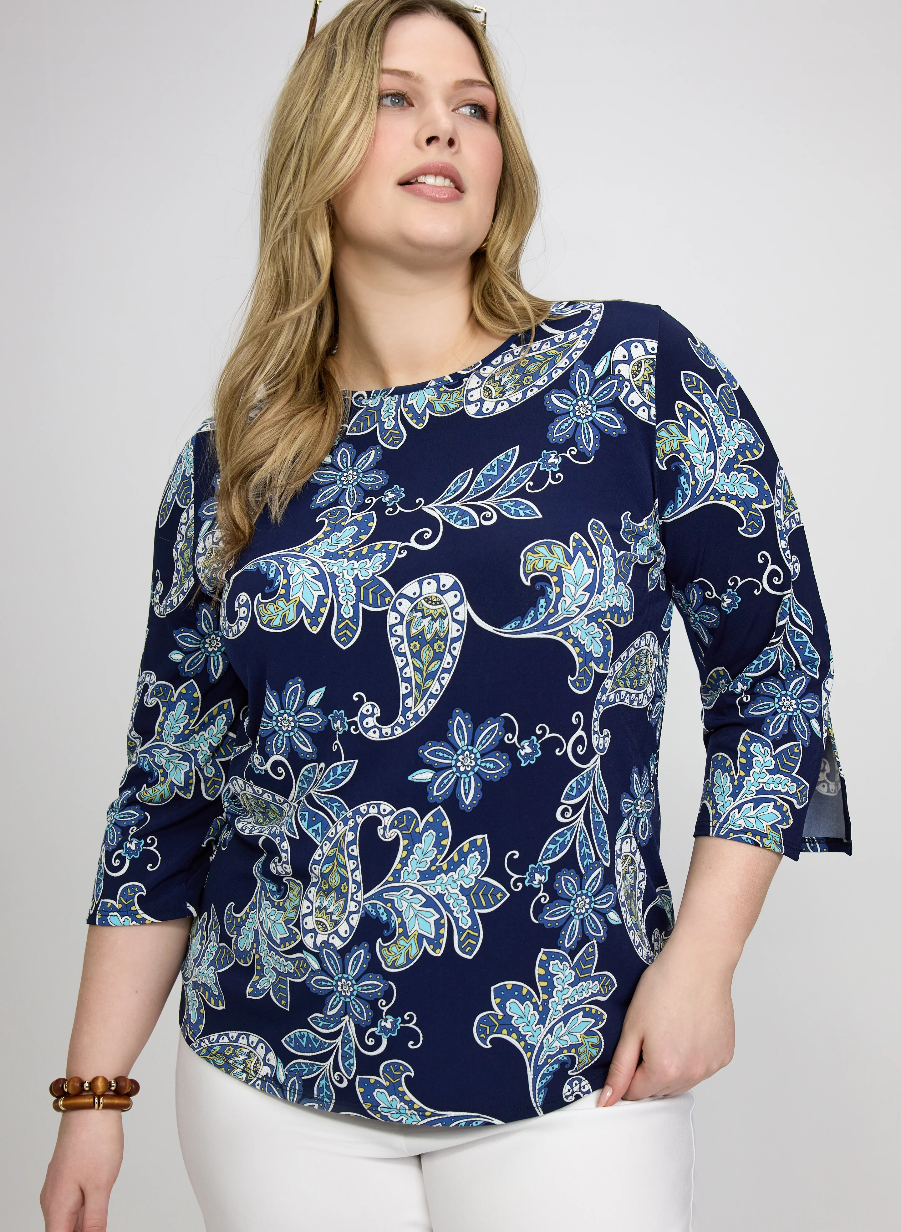 Paisley Print Top
