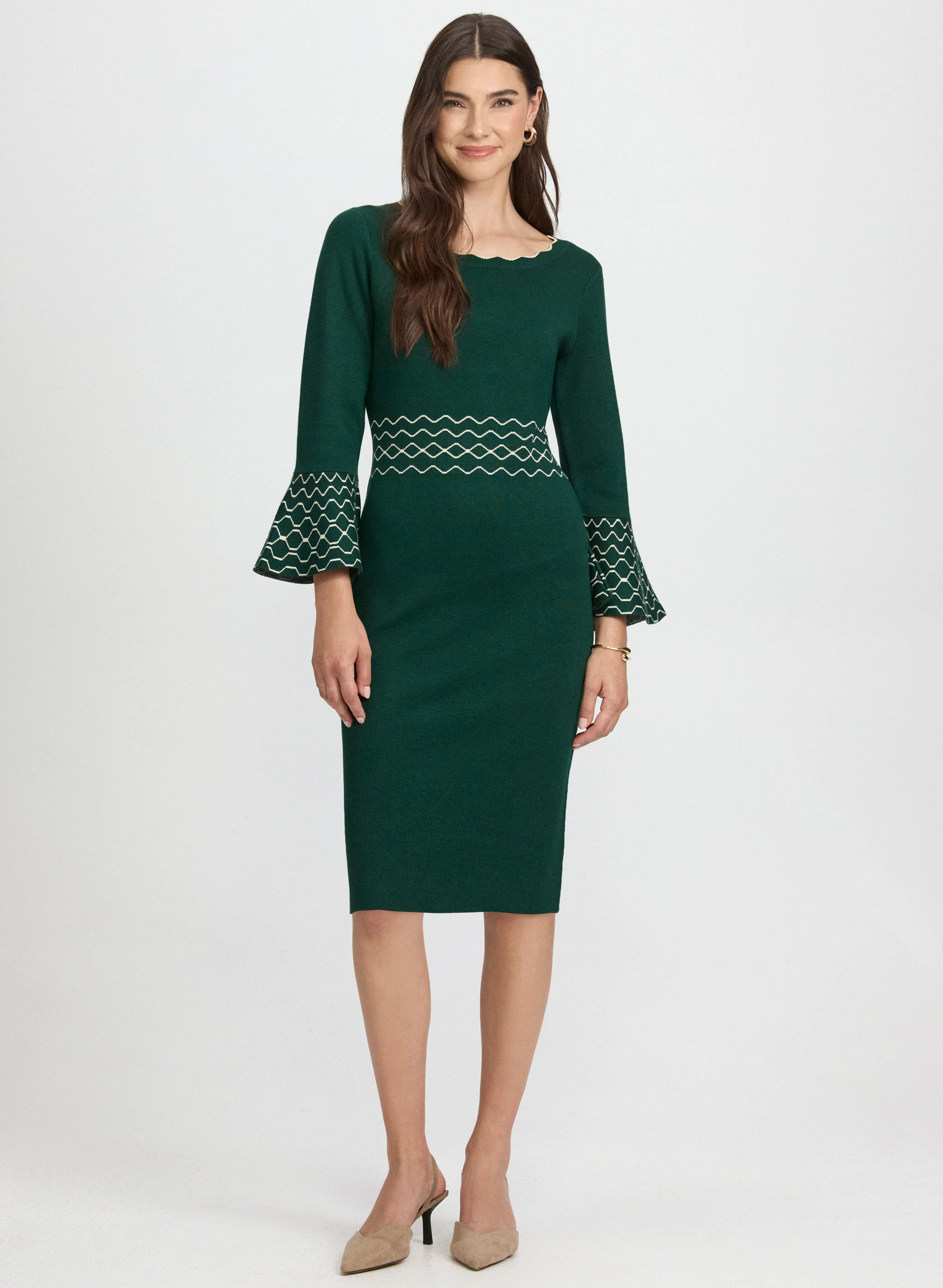 Scalloped Detail Dress