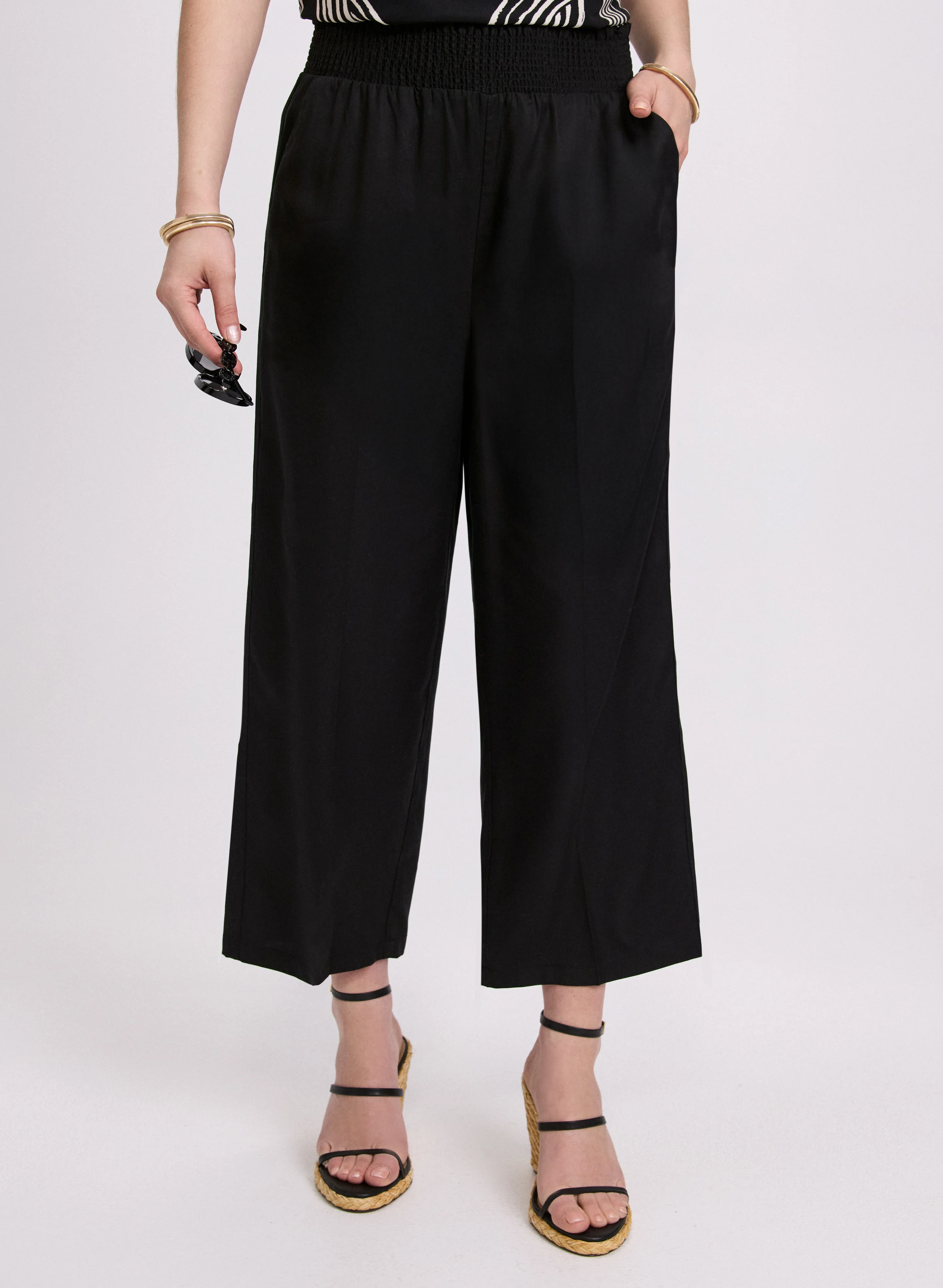 Smocked Waist Culottes