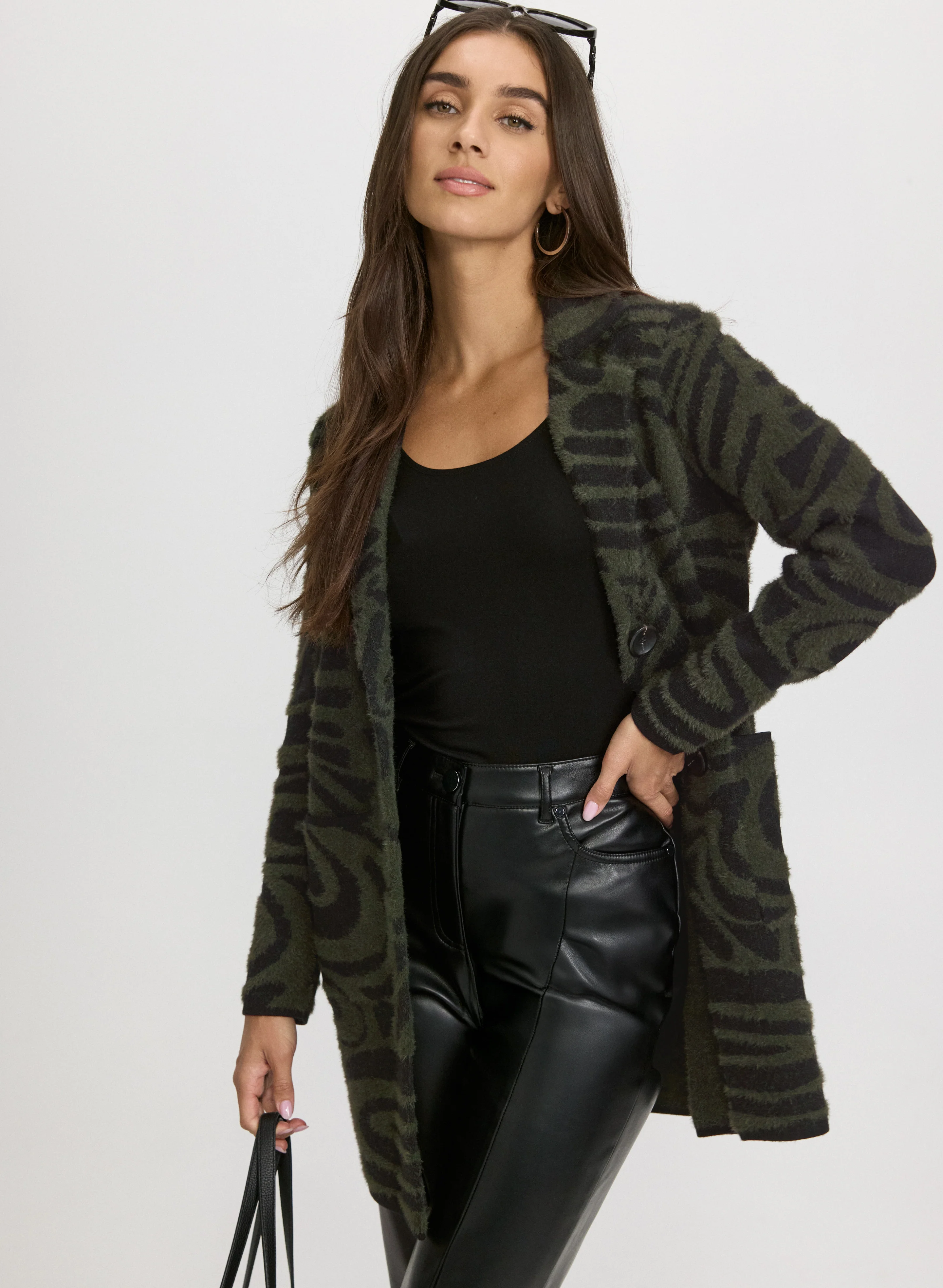 Swirl Print Coatigan