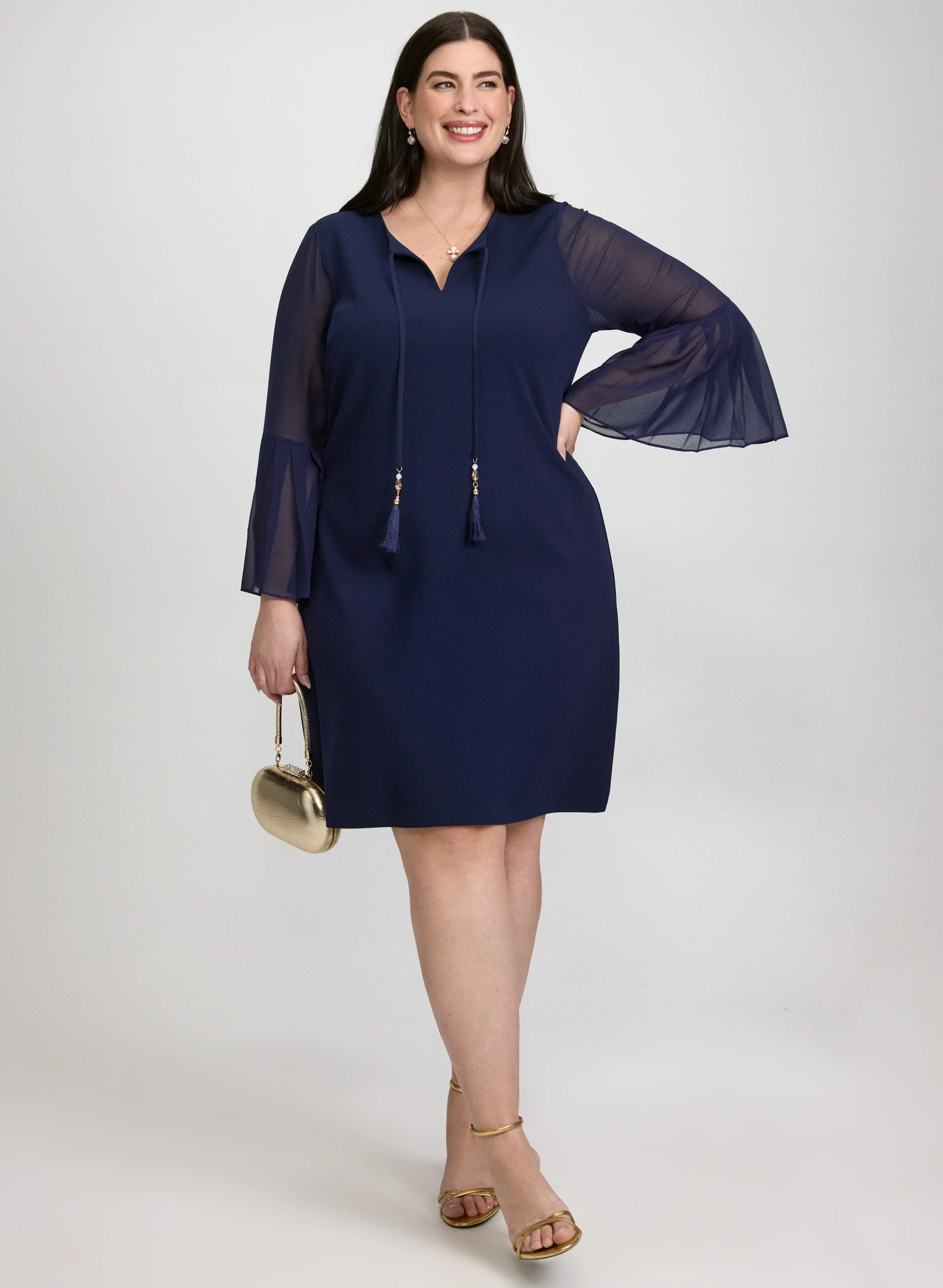 Tassel Drawstring Dress